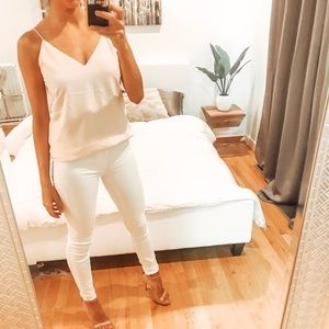 NWT Express Textured Dot Downtown Pink Cami - XS